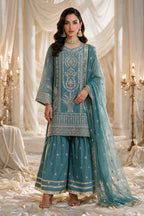 Embroidered Kurta Dupatta Trouser - 0772