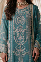 Embroidered Kurta Dupatta Trouser - 0772