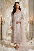 Embroidered Kurta Dupatta Trouser - 0779