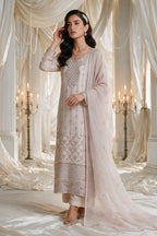 Embroidered Kurta Dupatta Trouser - 0779