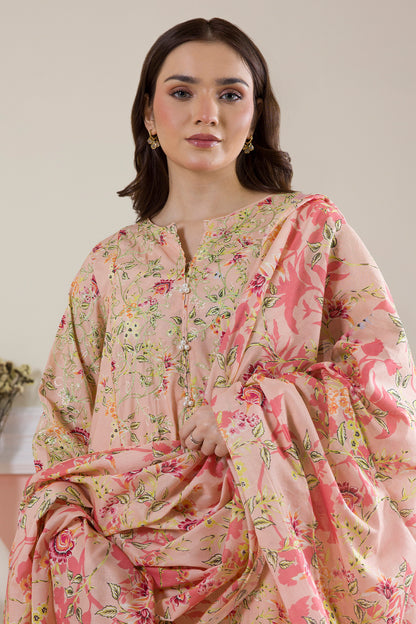 Embroidered Kurta Dupatta Trouser - 1992