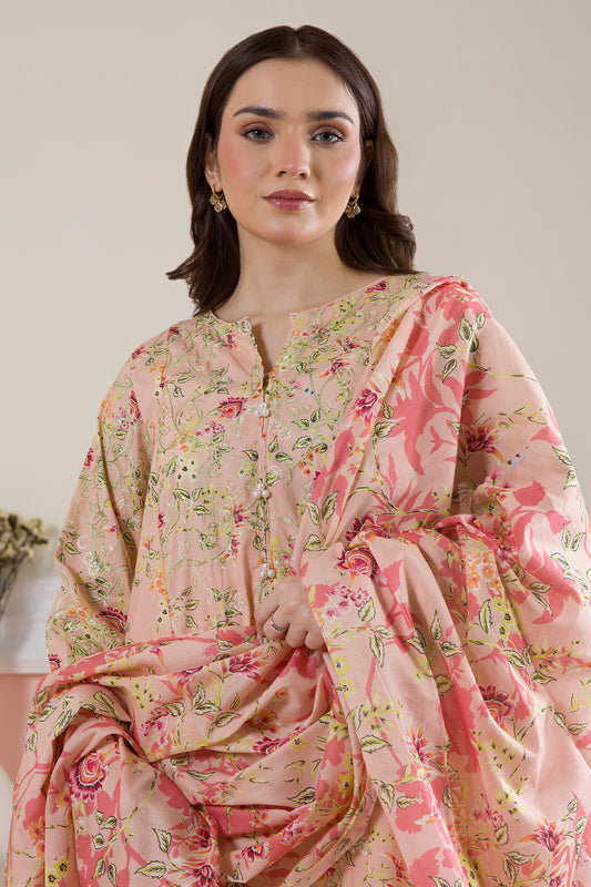 Embroidered Kurta Dupatta Trouser - 1992