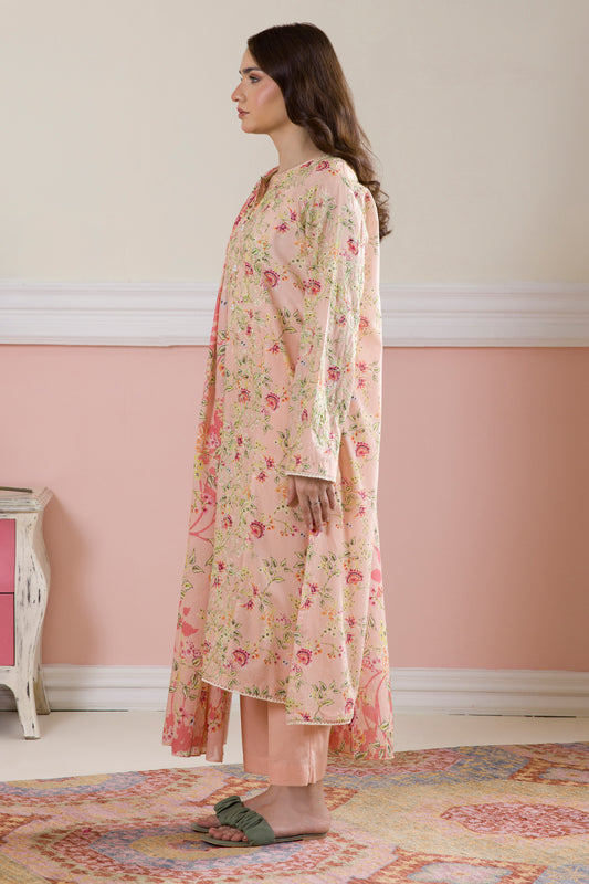 Embroidered Kurta Dupatta Trouser - 1992