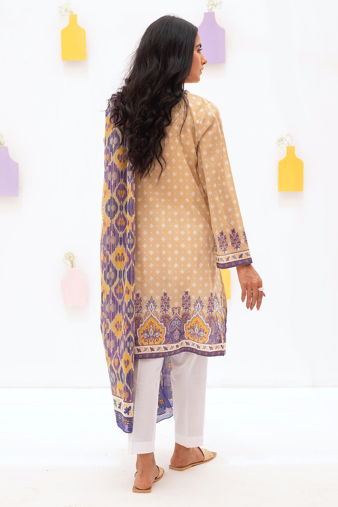 Embroidered  Kurta Dupatta - 0353