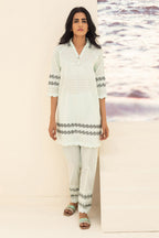 Embroidered Kurta Trouser - 0440