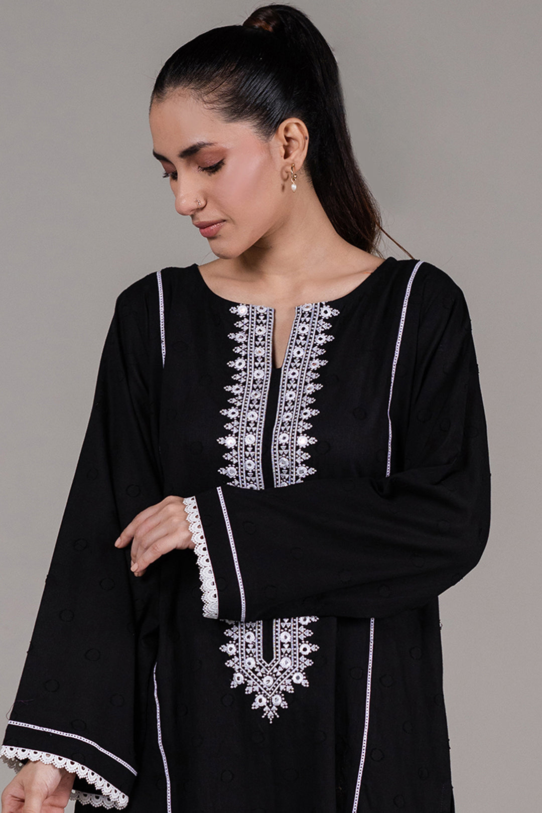 Embroidered Kurta - 0976