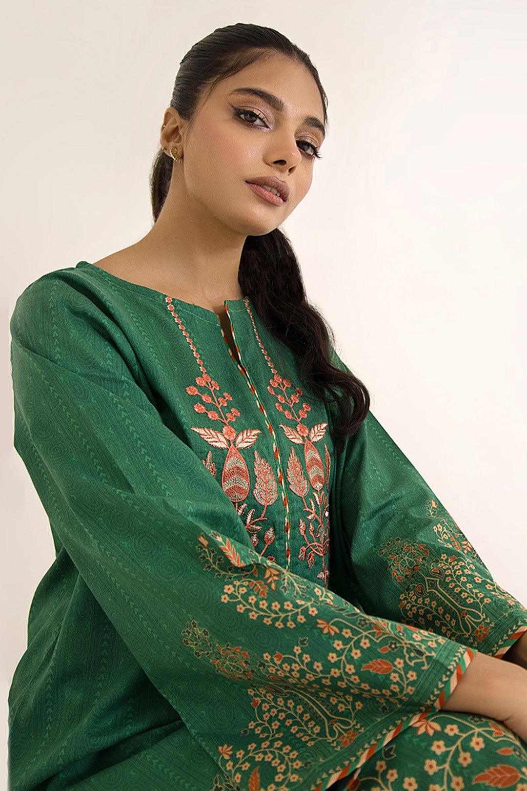 Embroidered Kurta - 1114