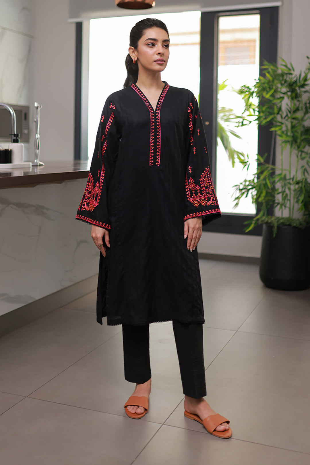 Embroidered Kurta - 1160