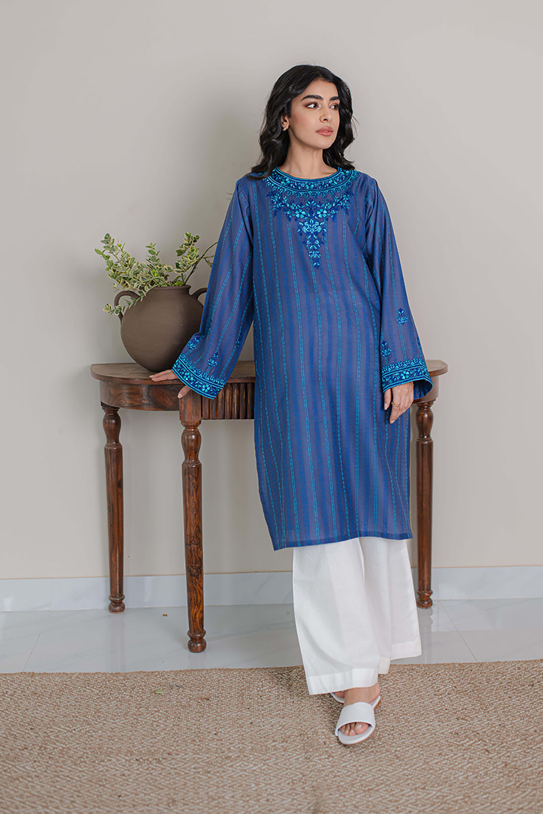 Embroidered Kurta - 1203