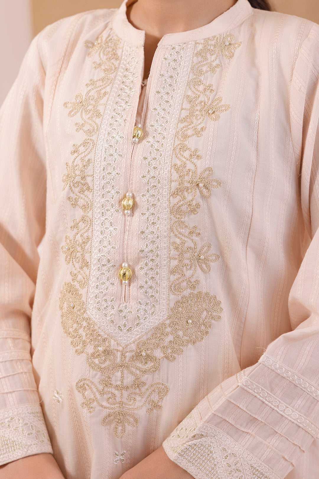 Embroidered Kurta Trouser - 0886