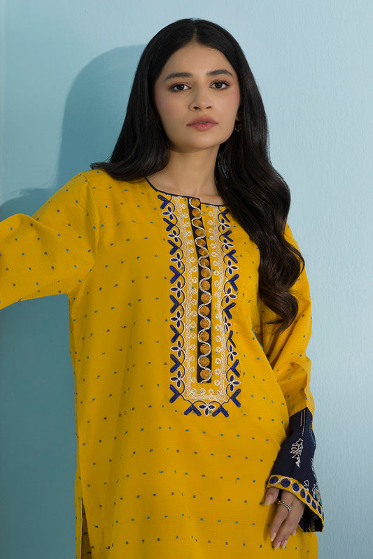 Embroidered Kurta Trouser - 0887