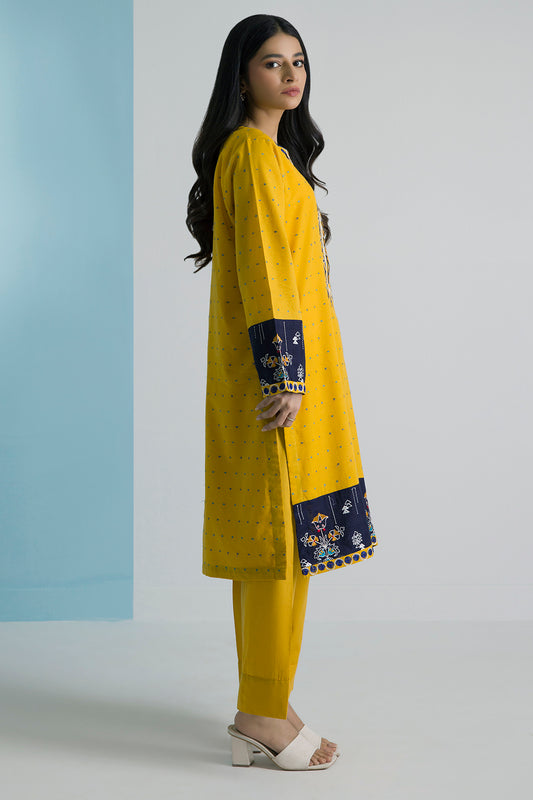 Embroidered Kurta Trouser - 0887