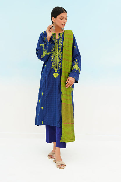 Embroidered Kurta Dupatta - 0891