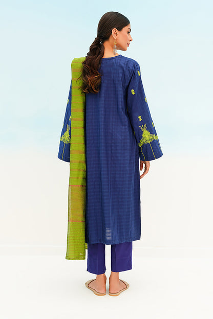 Embroidered Kurta Dupatta - 0891