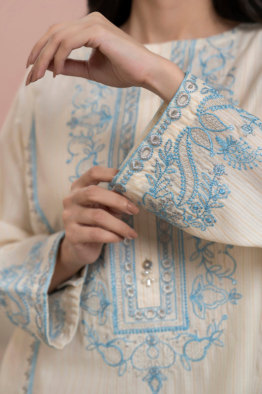 Embroidered Kurta Dupatta - 0974