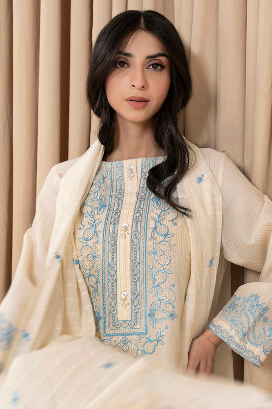 Embroidered Kurta Dupatta - 0974