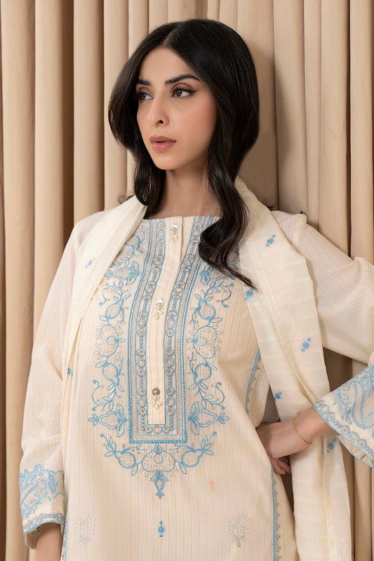 Embroidered Kurta Dupatta - 0974