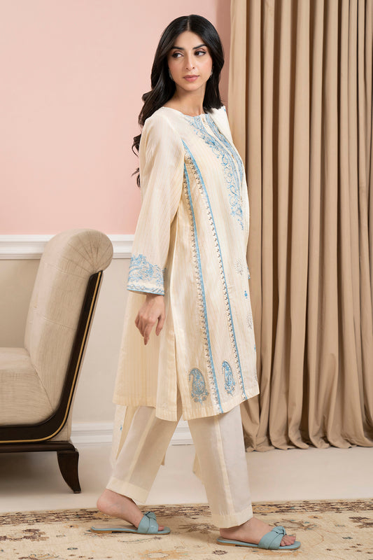 Embroidered Kurta Dupatta - 0974