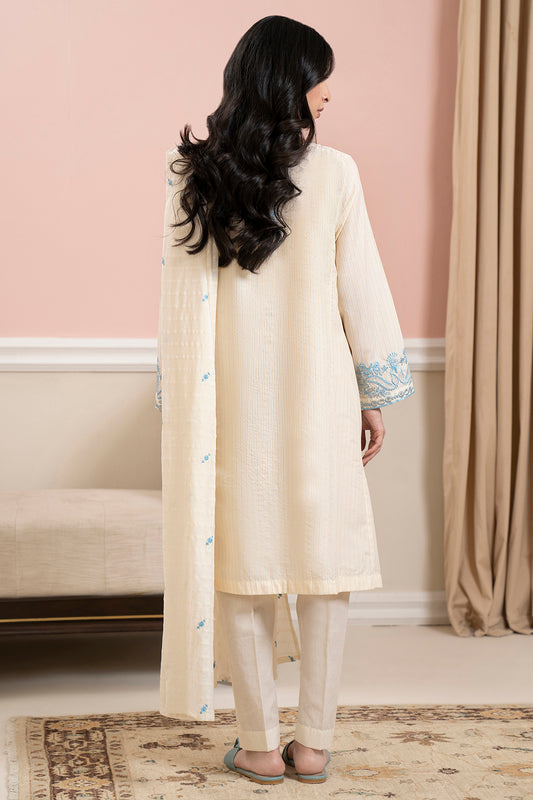 Embroidered Kurta Dupatta - 0974