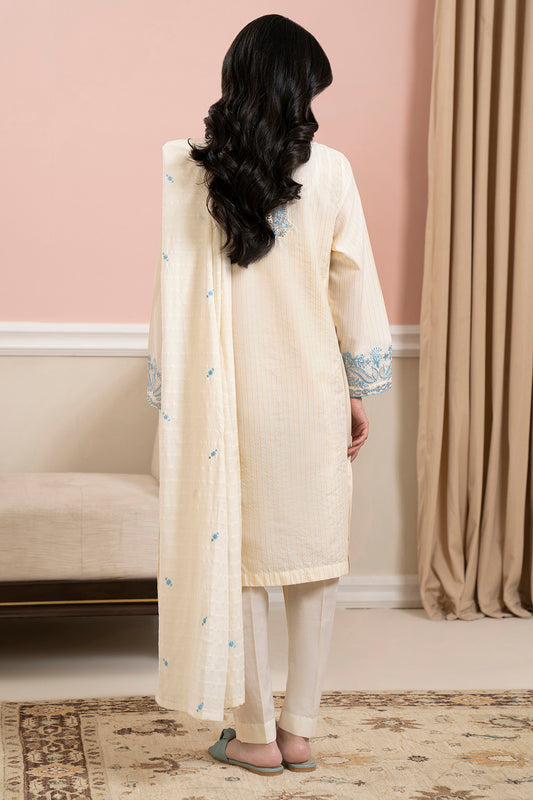 Embroidered Kurta Dupatta - 0974