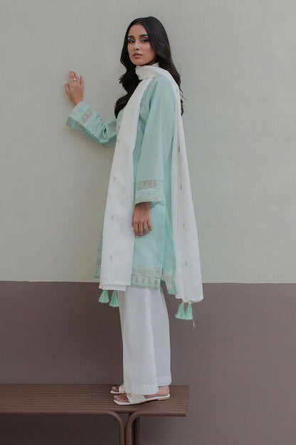 Embroidered Kurta Dupatta - 0975