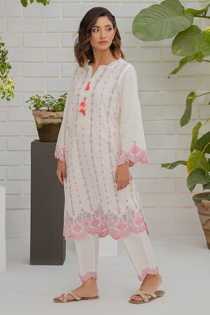 Embroidered Kurta Trouser - 0981