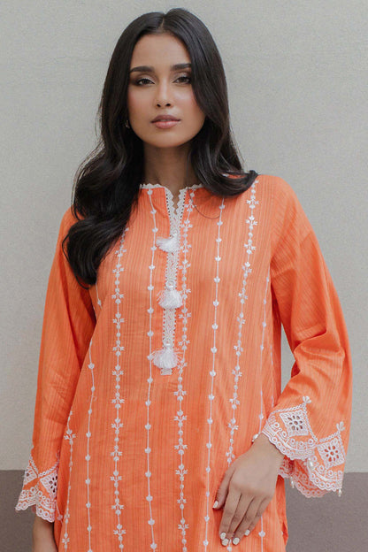 Embroidered Kurta Trouser - 0982