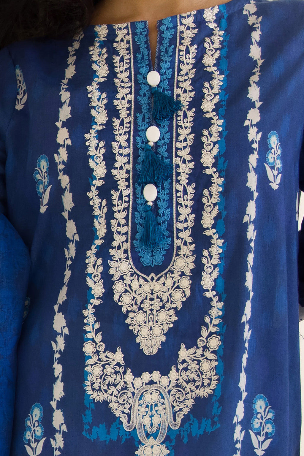 Embroidered Kurta Dupatta - 1064