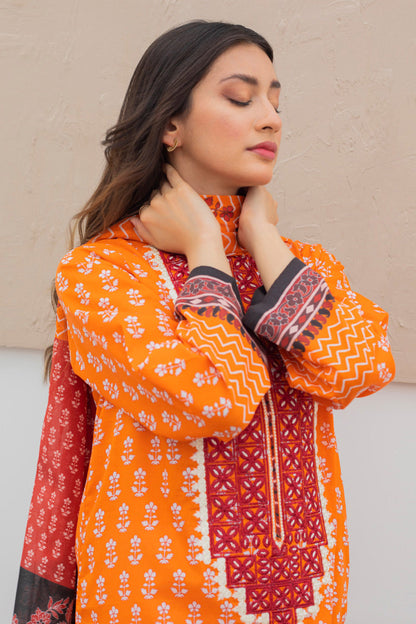 Embroidered Kurta Dupatta - 1068