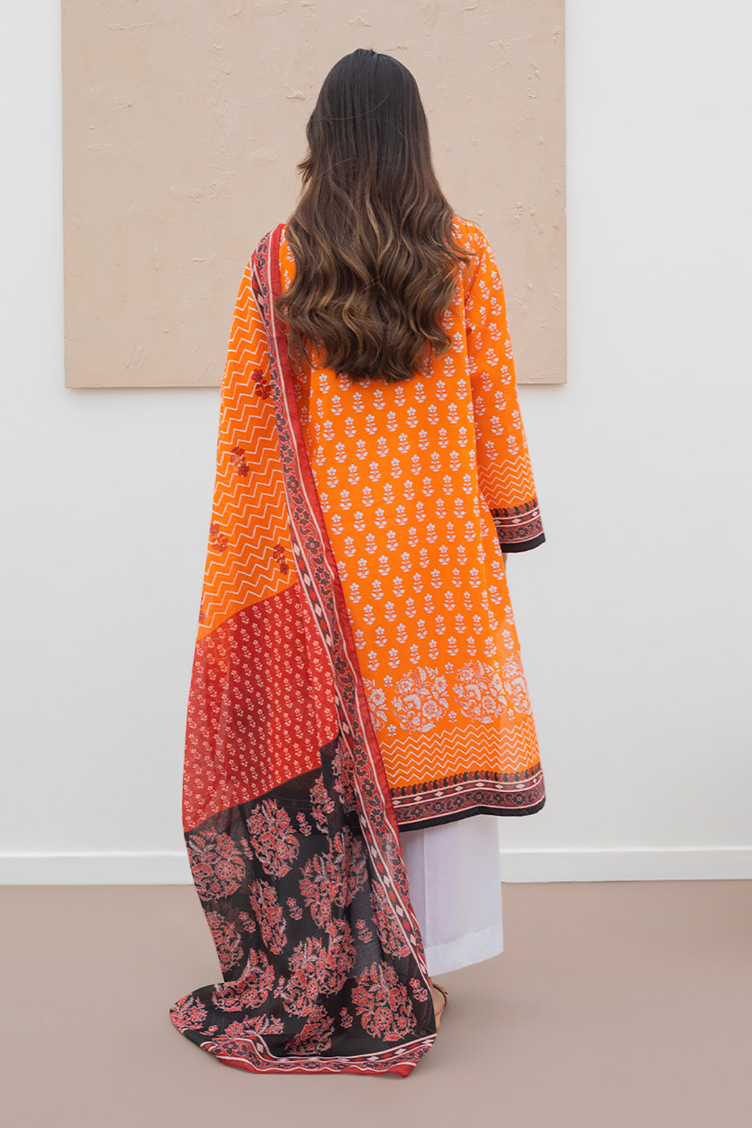 Embroidered Kurta Dupatta - 1068