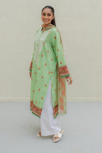 Embroidered Kurta Dupatta - 1071