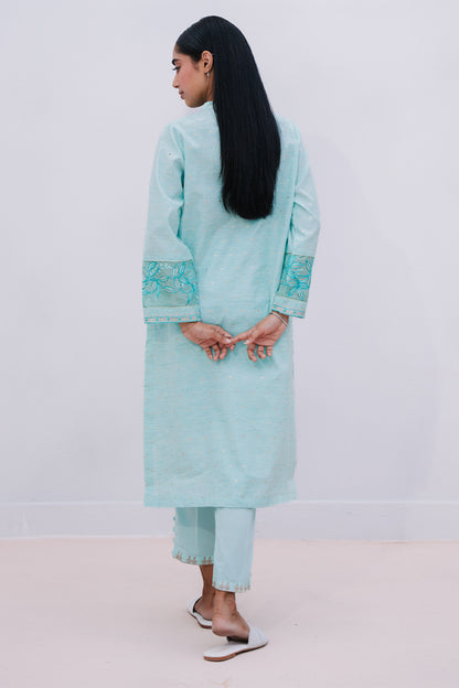 Embroidered Kurta Trouser - 1091