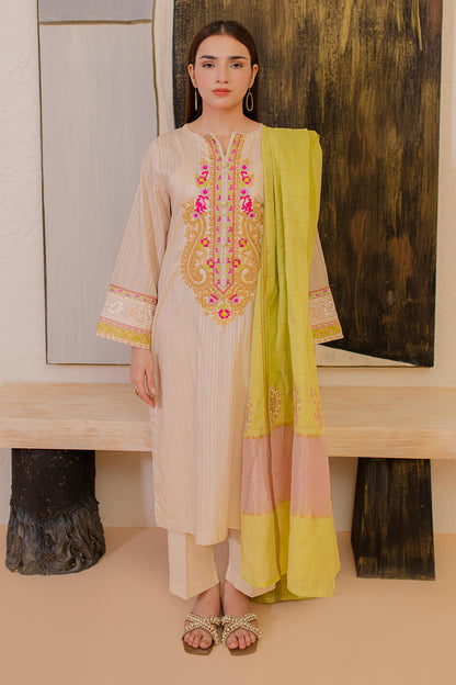 Embroidered Kurta Dupatta - 1094