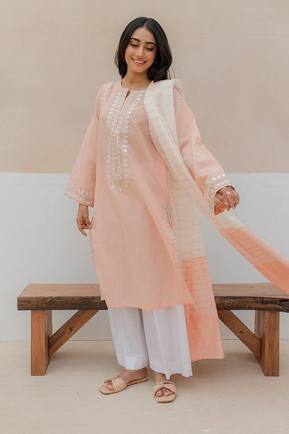 Embroidered Kurta Dupatta - 1095