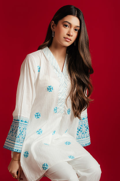 Embroidered Kurta Trouser - 1097