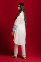 Embroidered Kurta Trouser - 1097