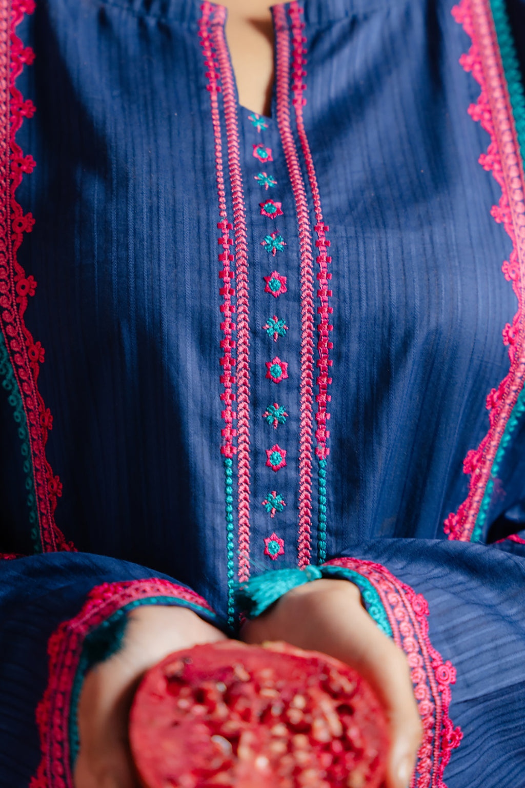 Embroidered Kurta Trouser - 1098