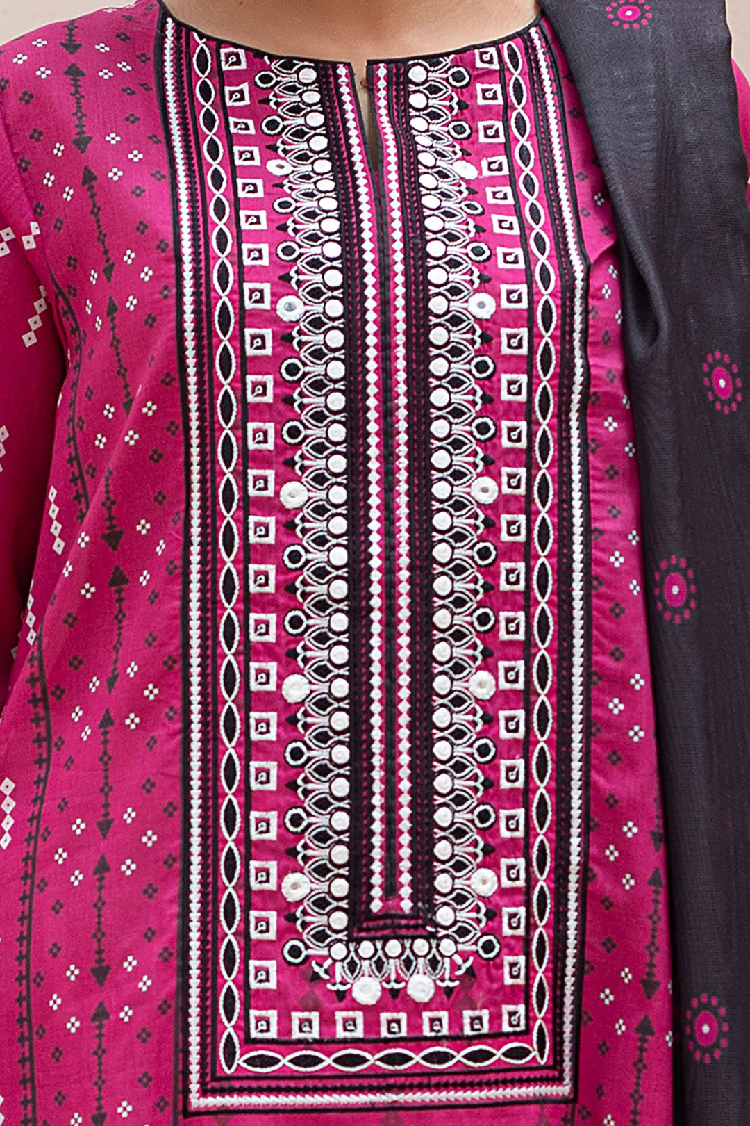 Embroidered  Kurta Dupatta - 1101