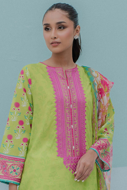 Embroidered Kurta Dupatta - 1102