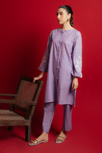 Embroidered Kurta Trouser - 1103