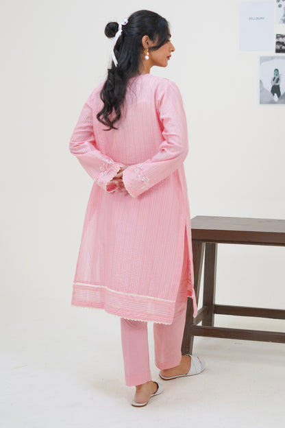 Embroidered Kurta Trouser - 1104