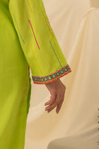Embroidered Kurta Trouser - 1123