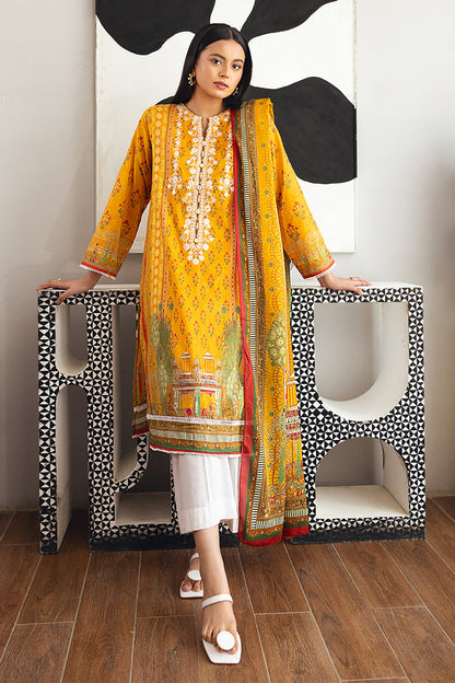 Embroidered Kurta Dupatta - 1124