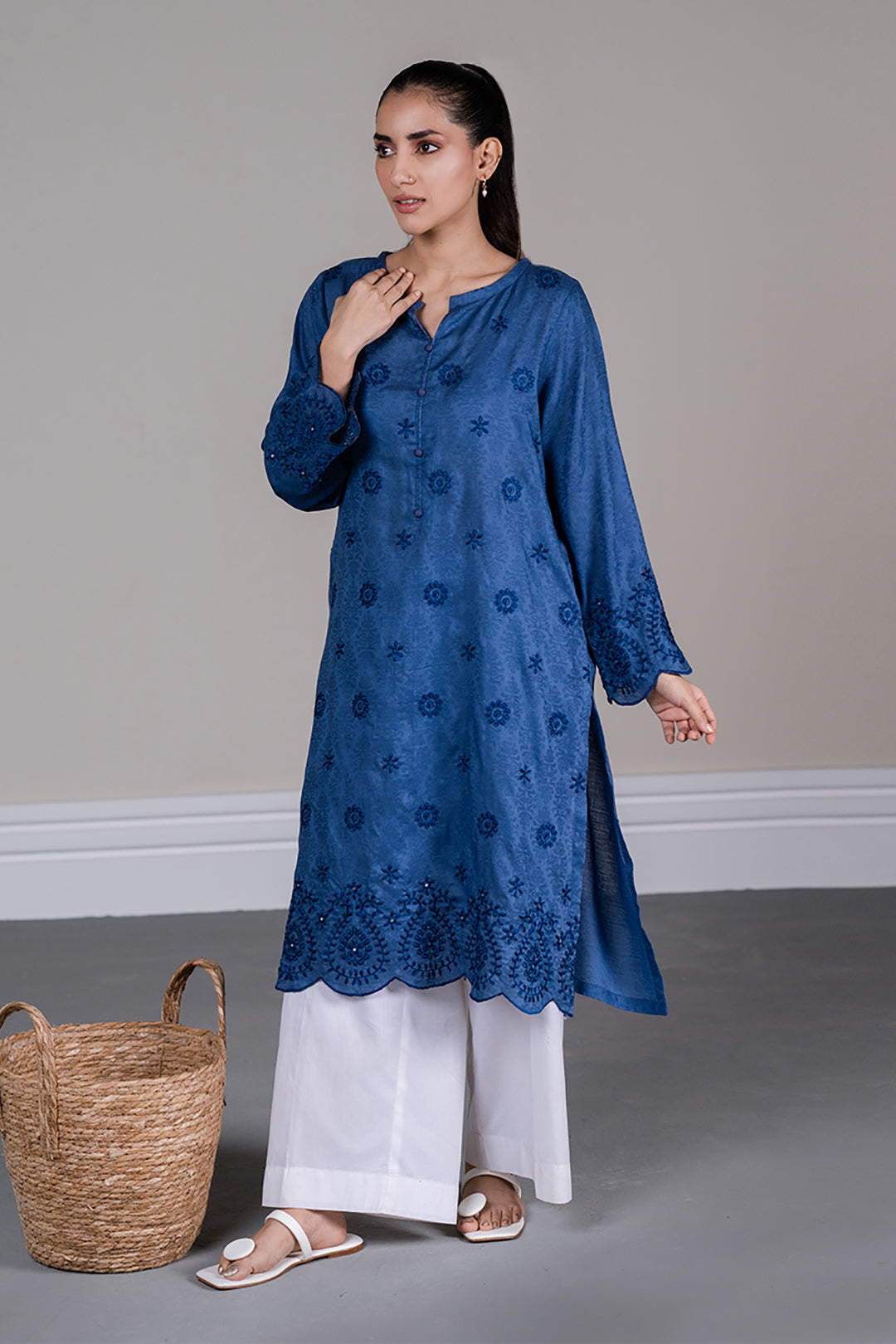 Embroidered Kurta - 1177