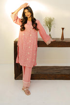 Embroidered Kurta Trouser - 1222
