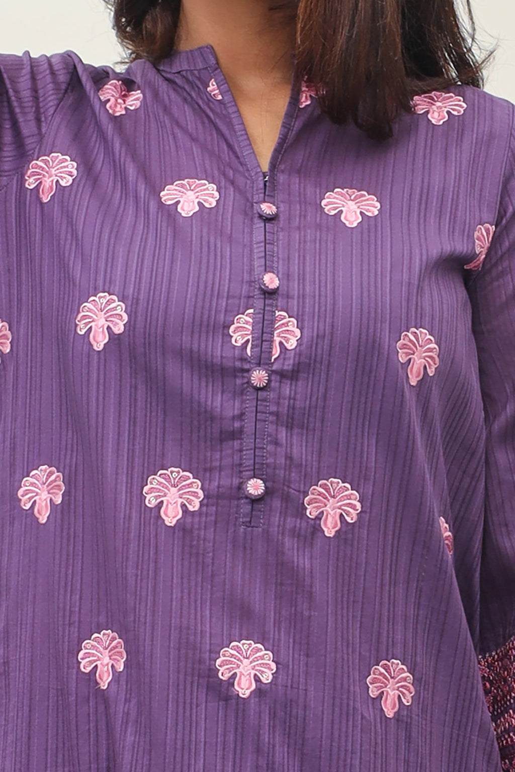 Embroidered Kurta Trouser - 1224
