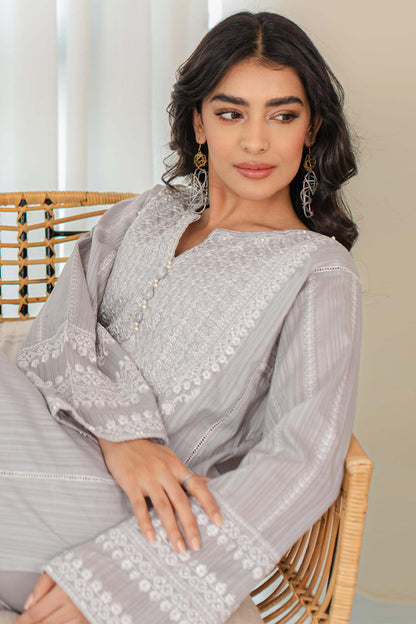 Embroidered Kurta Trouser - 1227