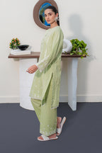 Embroidered Kurta Trouser - 1237
