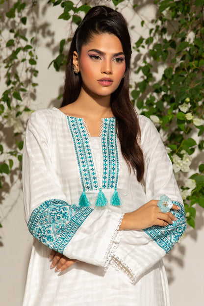 Embroidered Kurta Trouser - 1238