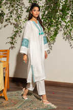 Embroidered Kurta Trouser - 1238